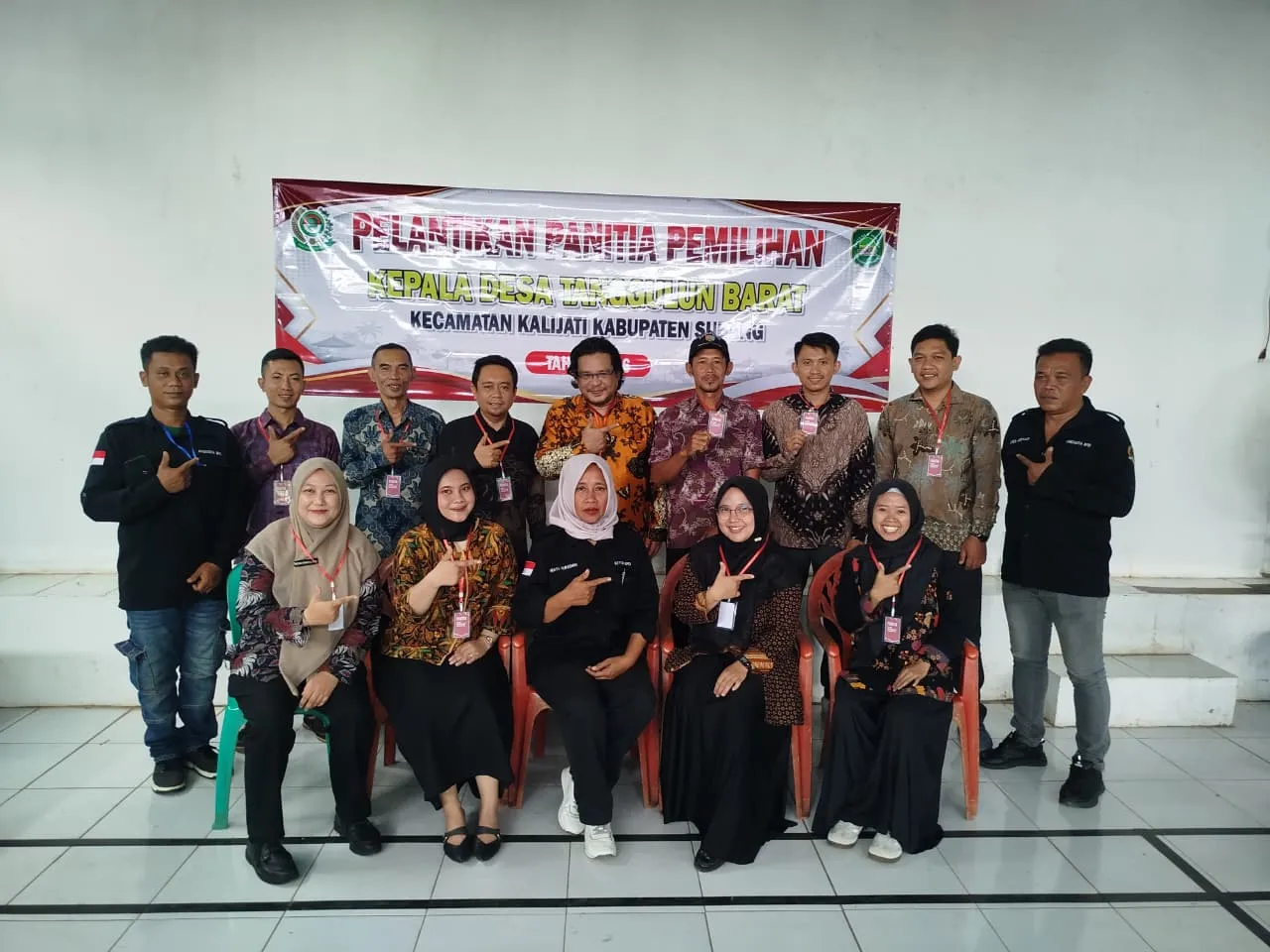 11 Panitia Pemilihan Kepala Desa Tanggulun Barat Resmi Dilantik, Siap Sukseskan Pilkades